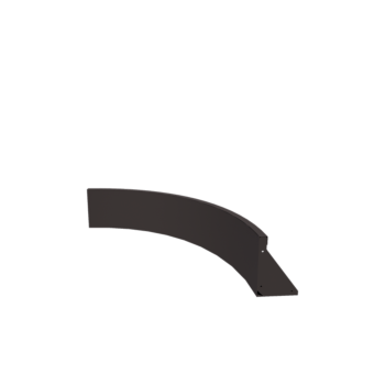 Jeklena škarpa - Notranji lok - 100 x 100 x 30 cm - RAL7016 mat (antracitno siva)