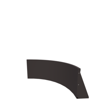 Jeklena škarpa - Zunanji lok - 100 x 100 x 50 cm - RAL7016 matt (antracitno siva)