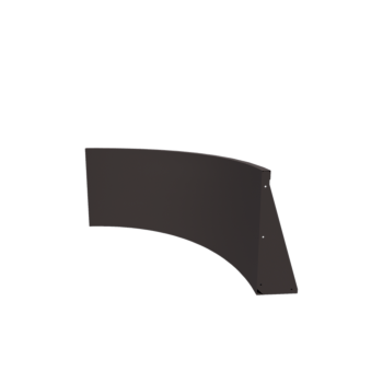 Jeklena škarpa - Notranji lok - 100 x 100 x 60 cm - RAL7016 mat (antracitno siva)