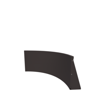 Jeklena škarpa - Notranji lok - 100 x 100 x 60 cm - RAL7016 mat (antracitno siva)