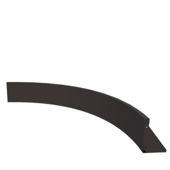 Jeklena škarpa - Notranji lok - 150 x 150 x 30 cm - RAL7016 mat (antracitno siva)