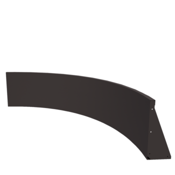 Jeklena škarpa - Notranji lok - 150 x 150 x 50 cm - RAL7016 mat (antracitno siva)