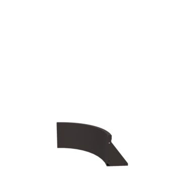 Jeklena škarpa - Notranji lok - 50 x 50 x 30 cm - Druga RAL barva