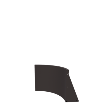 Jeklena škarpa - Zunanji lok - 50 x 50 x 50 cm - RAL7016 mat (antracitno siva)