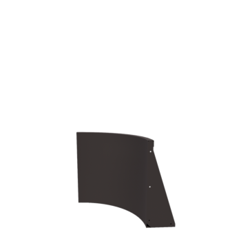 Jeklena škarpa - Notranji lok - 50 x 50 x 60 cm - RAL7016 mat (antracitno siva)