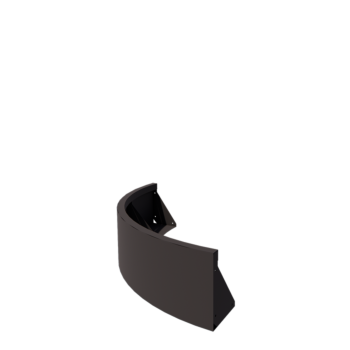 Jeklena škarpa - Zunanji lok - 100 x 100 x 30 cm - RAL7016 matt (antracitno siva)