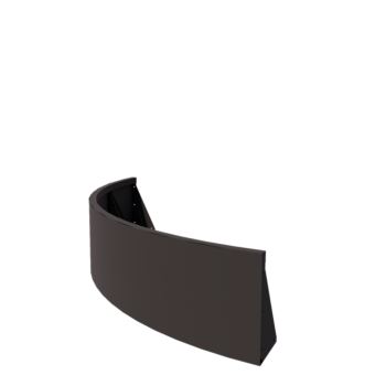 Jeklena škarpa - Zunanji lok - 150 x 150 x 40 cm - Druga RAL barva