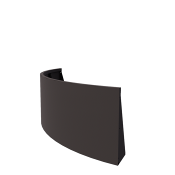 Jeklena škarpa - Zunanji lok - 150 x 150 x 60 cm - RAL7016 mat (antracitno siva)