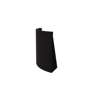 Jeklena škarpa - Zunanji lok - 50 x 50 x 60 cm - RAL9005 mat (črna)