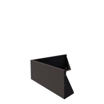 Jeklena škarpa - Zunanji kot - 100 x 100 x 40 cm - Druga RAL barva