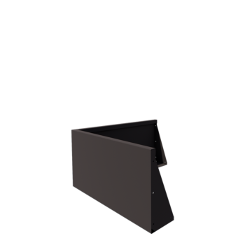 Jeklena škarpa - Zunanji kot - 100 x 100 x 50 cm - Druga RAL barva