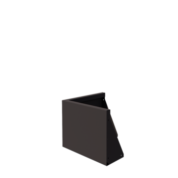 Jeklena škarpa - Zunanji kot - 50 x 50 x 40 cm - Druga RAL barva