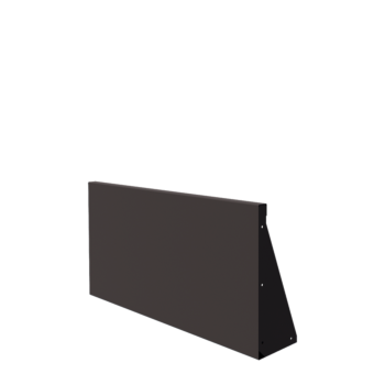 Jeklena škarpa - Raven - 100 x 50 cm - Druga RAL barva