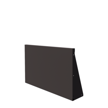 Jeklena škarpa - Raven - 100 x 60 cm - Druga RAL barva