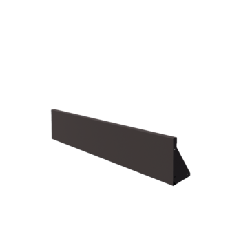 Jeklena škarpa - Raven - 150 x 30 cm - RAL7016 mat (antracitno siva)