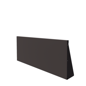 Jeklena škarpa - Raven - 150 x 60 cm - Druga RAL barva