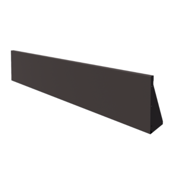 Jeklena škarpa - Raven - 200 x 40 cm - RAL7016 mat (antracitno siva)