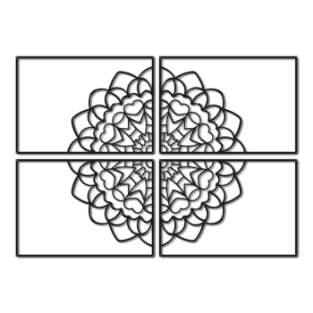Kovinska stenska dekoracija Mandala *OP=OP