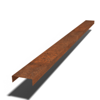 U profil iz jekla corten 5 x 15 x 5 cm (dolžina 240 cm)