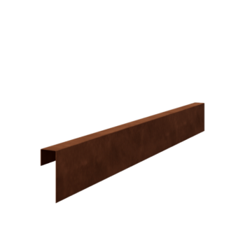 U profil iz jekla corten 15 x 5 x 5 cm (dolžina 150 cm)