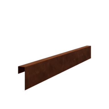 U profil iz jekla corten 15 x 5 x 5 cm (dolžina 240 cm)