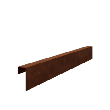 U profil iz jekla corten 15 x 6 x 5 cm (dolžina 150 cm)