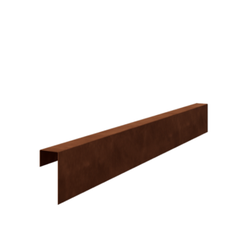 U profil iz jekla corten 15 x 6 x 5 cm (dolžina 240 cm)