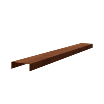 U profil iz jekla corten 5 x 15 x 5 cm (dolžina 150 cm)