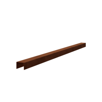 U profil iz jekla corten 5 x 6 x 5 cm (dolžina 240 cm)