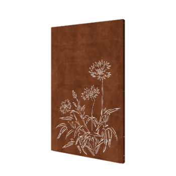 Vrtna plošča iz jekla corten modri glavinec 120 x 6 x 190 cm