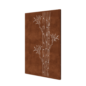 Corten jekleni panel - Bambus - 120 x 6 x 190 cm