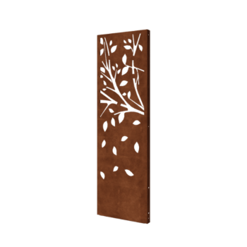Corten jekleni panel - Drevo - Del 3 - 60 x 6 x 190 cm