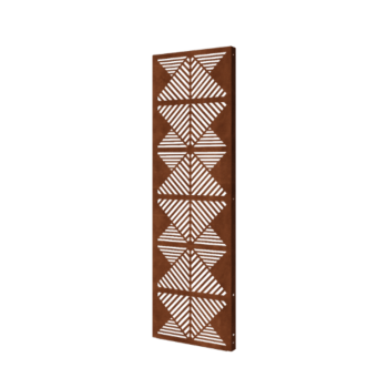 Corten jekleni panel - Črte 2 - 60 x 6 x 190 cm