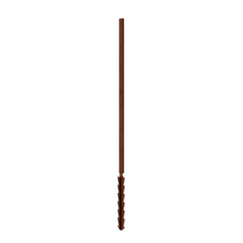 Stojalo iz jekla corten ravno podporni zatič s 190 x 6 x 3 cm