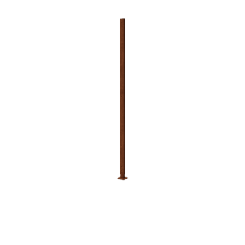 Stojalo iz jekla corten ravno ravna podlaga s 190 x 6 x 3 cm
