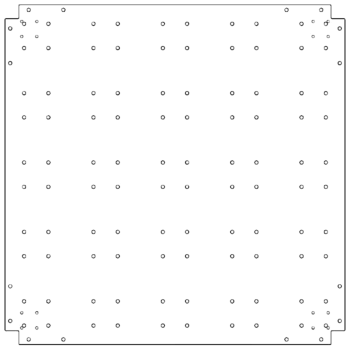 Dnoplošča iz pocinkanega jekla - 100 x 100 cm