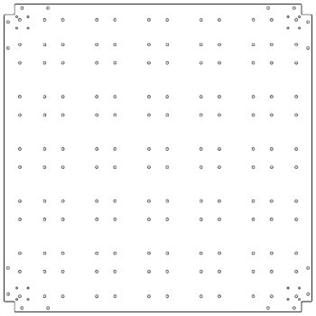 Dnoplošča iz pocinkanega jekla - 120 x 120 cm