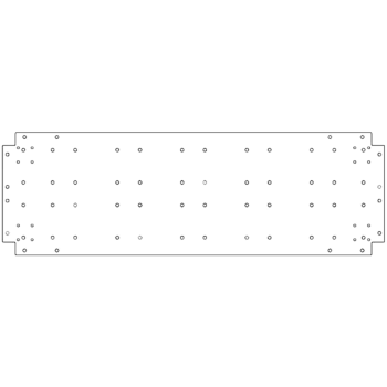 Dnoplošča iz pocinkanega jekla - 40 x 120 cm