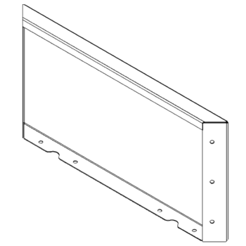 Jekleno korito za rože - Panel - 30 x 60 cm - RAL7016 mat (antracitno siva)