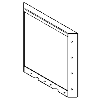 Jekleno korito za rože - Panel - 40 x 40 cm - RAL7016 mat (antracitno siva)