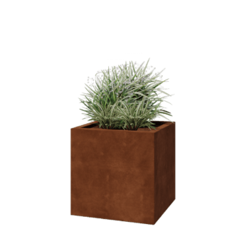 Varjeno korito za rože iz jekla corten Montana 60 x 60 x 60 cm