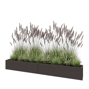 Jekleno korito za rože XXL - Pravokotnik - 240 x 30 x 30 cm - Druga RAL barva - Brez dnoplošče