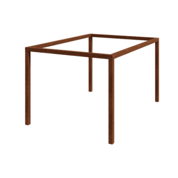 Corten jeklena pergola - Pravokotnik - 424 x 300 x 230 cm - Brez betonskega podstavka