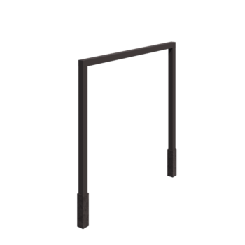 Jeklena pergola - Raven - 300 x 230 cm - RAL7016 mat (antracitno siva) - Z betonskim podstavkom