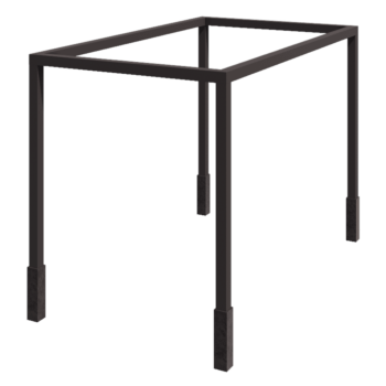 Jeklena pergola - Kvadrat - 424 x 250 x 230 cm - Druga RAL barva - Z betonskim podstavkom