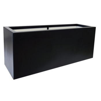 Poliester Korito za rože - Pravokotnik - 100 x 50 x 60 cm - RAL9010 mat (bela) - Z dnom