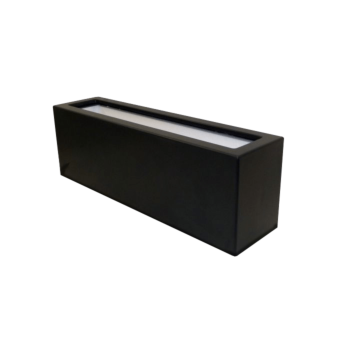 Poliester Korito za rože - Pravokotnik - 120 x 30 x 40 cm - RAL9005 mat (črna) - Z dnom