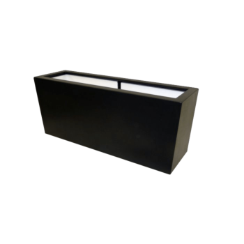 Poliester Korito za rože - Pravokotnik - 120 x 30 x 60 cm - RAL9010 mat (bela) - Z dnom