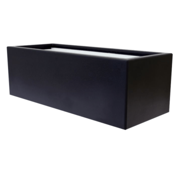 Poliester Korito za rože - Pravokotnik - 120 x 50 x 40 cm - RAL9010 mat (bela) - Z dnom