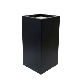 Poliester Korito za rože - Kvadrat - 40 x 40 x 80 cm - RAL9010 mat (bela) - Z dnom